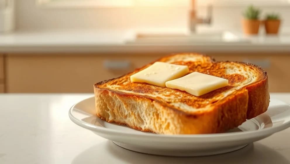 Hur många kalorier har rostat bröd med smör och ost