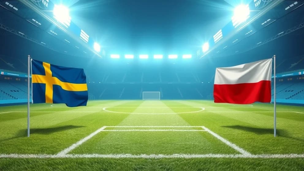 Sverige mot Polen EM 2025